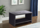 Cleo Grey Velvet Night Stand