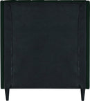 Eva Green Velvet Twin Bed