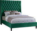 Fritz Green Velvet King Bed