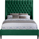 Fritz Green Velvet King Bed