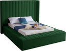 Kiki Green Velvet King Bed (3 Boxes)