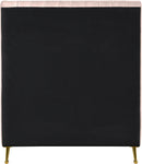 Zara Pink Velvet Twin Bed (3 Boxes)