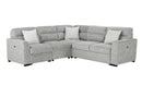 U9401 Nickel Sectional With 3 Pillows