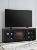 Wildenauer 76" TV Stand with Electric Fireplace