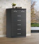 Black 7-Drawer Chest 110