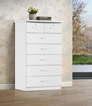 White 7-Drawer Chest 111