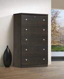 Espresso 5 Jumbo Drawer Chest 125