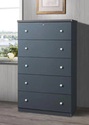 Grey 5 Jumbo Drawer Chest 126