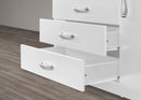 White 7-Drawer Chest with Door 131