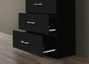 Black 4-Drawer Chest 140