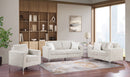 Taupe Channel Sofa Set with Pillows 1442
