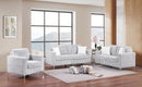 Gray Channel Sofa Set with Pillows 1443