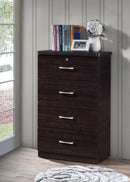 Espresso 4-Drawer Chest 145