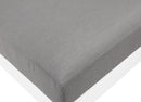 Nizuc Grey Waterproof Fabric Outdoor Patio Aluminum Corner Chair