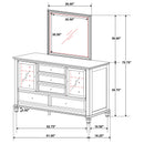 Sandy Beach Dresser with Mirror