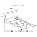 Felicity Panel Bed with LED Lighting