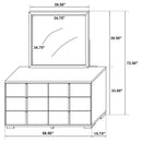 Marceline Dresser with Mirror