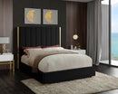 Becca Black Velvet King Bed