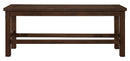 Schleiger Counter Height Bench in Dark Brown 5400-24BH