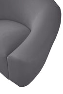 Riley Grey Velvet Loveseat