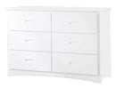 Galen 6 Drawer Dresser in White B2053W-5