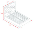 Lexi Black Velvet Queen Bed