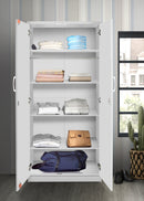 White 2-Door Wardrobe 301