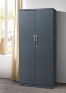 Grey 2-Door Wardrobe 306