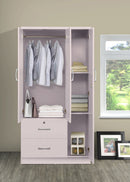 Blush 3-Door Wardrobe with 2 Drawers 328