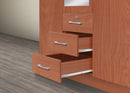 Cherry 3-Door Wardrobe with Mirror 343