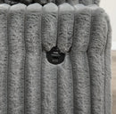 Light Gray Corduroy Pop-Up Sleeper Sectional 3443