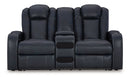Fyne-Dyme Power Reclining Loveseat with Console