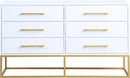 Maxine White / Gold Dresser