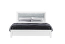 Luccia White Bed with LED