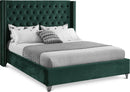 Aiden Green Velvet Full Bed