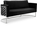 Casa Black Velvet Sofa