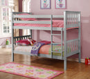 Gray Mission Twin over Twin Bunk Bed 5016