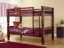 Cherry Turned-Post Twin over Twin Bunk Bed 5061