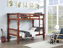 Mocha Turned-Post Twin over Twin Bunk Bed 5067