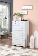 White 6-Drawer Chest 511