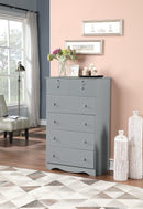Grey 6-Drawer Chest 516