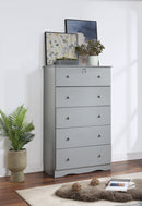 Grey 5 Jumbo Drawer Chest 526