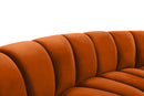 Infinity Cognac Velvet 11pc. Modular Sectional