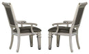 Bevelle Arm Chair in Silver (Set of 2) 1958A