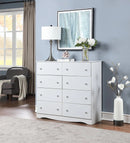 White 8-Drawer Dresser 591