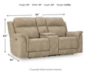 Next-Gen DuraPella Power Reclining Loveseat with Console