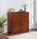 Mocha 8-Drawer Dresser 597