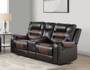Hart Reclining Loveseat W/Console & Pw Outlet And Cup Holders