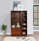 Mocha 3-Door Wardrobe with Mirror 627