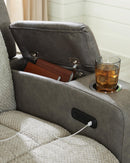 WhipLash Power Reclining Loveseat with Console